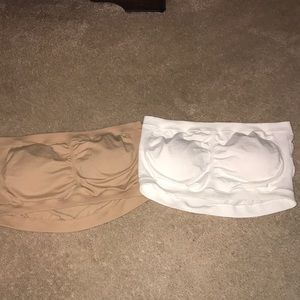 Strapless bandeau wireless padded bras